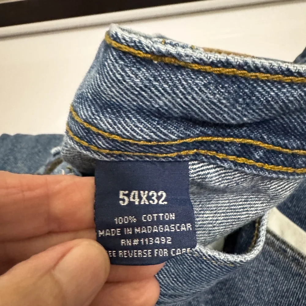 Big & Tall Men’s Relaxed Fit Jeans 54x32 - Picture 5 of 7